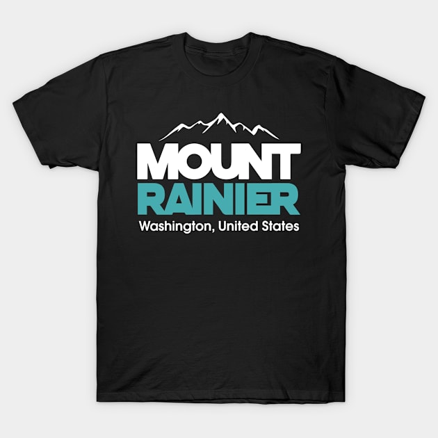 Mount Rainier T-Shirt by abbyhikeshop